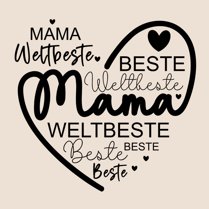 Jutetasche „Mama - weltbeste“ 🌟 - Lounis