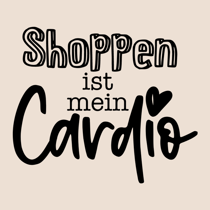 Jutetasche „Shoppen ist mein Cardio“ 🌟 - Lounis